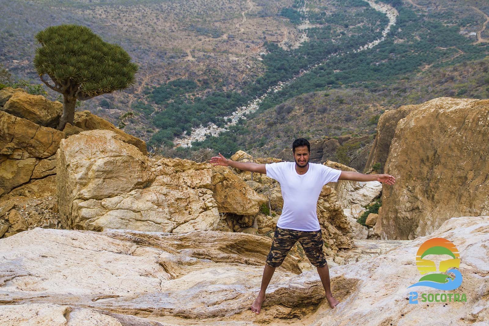 Homhil Protected Area natural swimming pool , Socotra Island