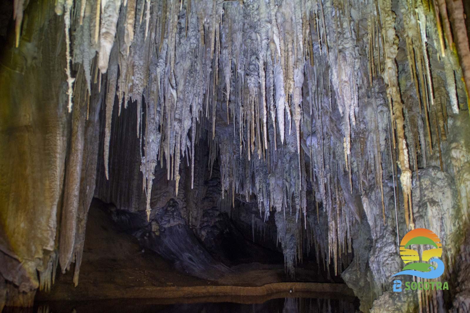 Hoq Cave crystalline formations , Socotra Island