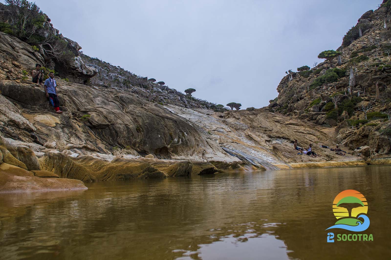 Homhil Protected Area natural swimming pool , Socotra Island