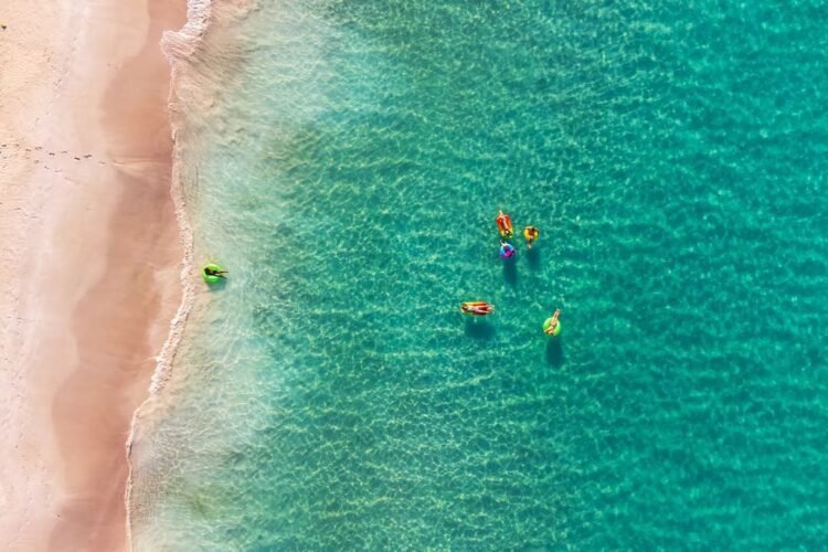 Shoab Beach, crystal clear water swimming Socotra Island